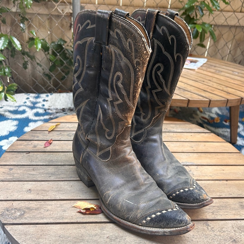 Neolite Dark Brown Cowboy Boots